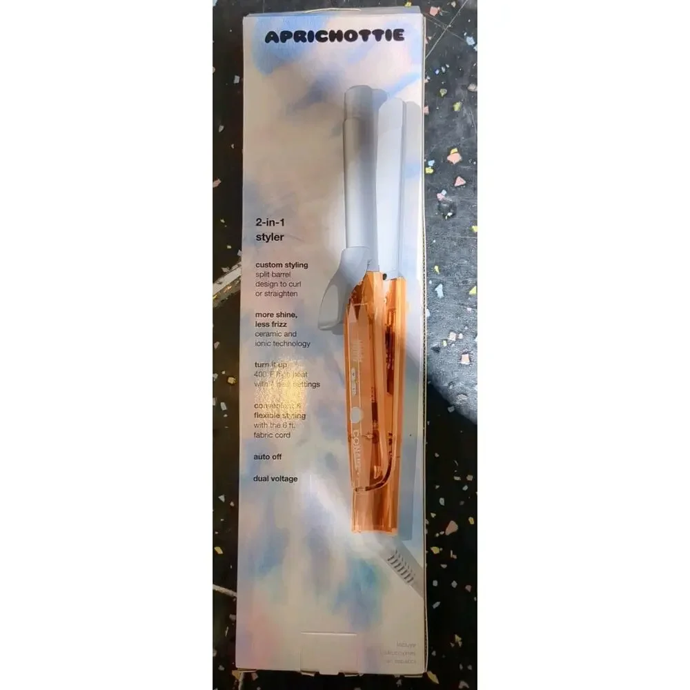Conair Aprichottie 2-in-1 Styler xo Morgan‎ Simianer curling iron flat iron NEW